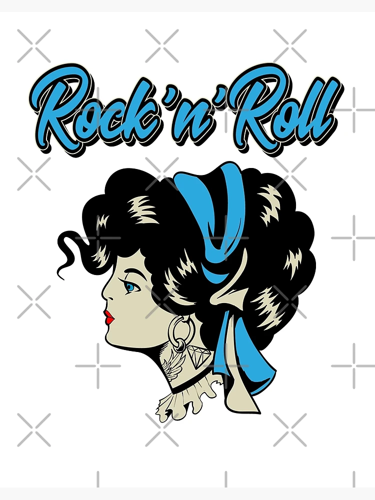 Pin Up Girl Rockabilly Music 1950s Sock Hop Dance Party Rock n Roll Fifties  | Art Board Print