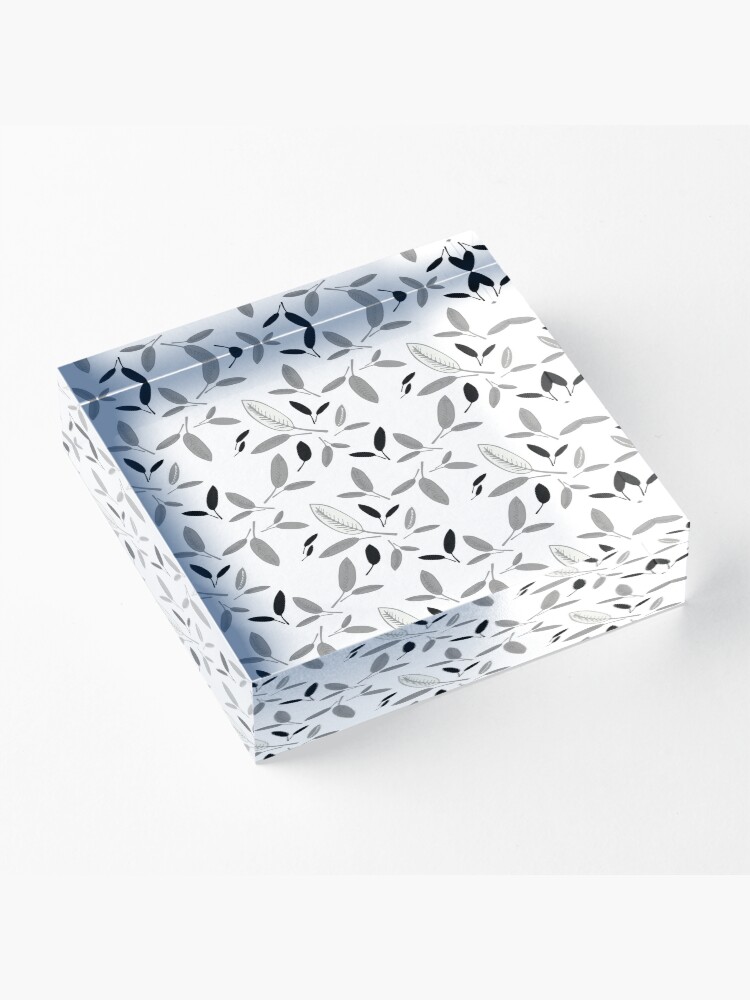 Alternate view of Shades of Leaf Acrylic Block