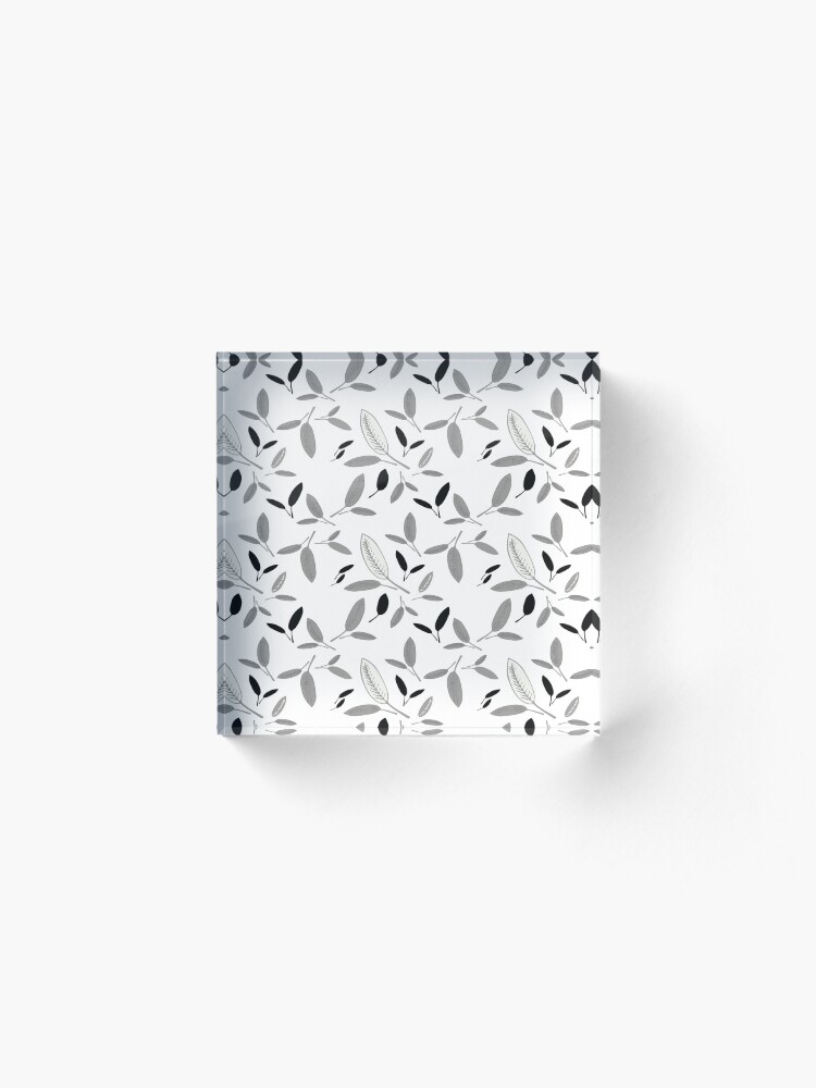 Alternate view of Shades of Leaf Acrylic Block