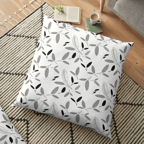 Shades of Leaf Floor Pillow