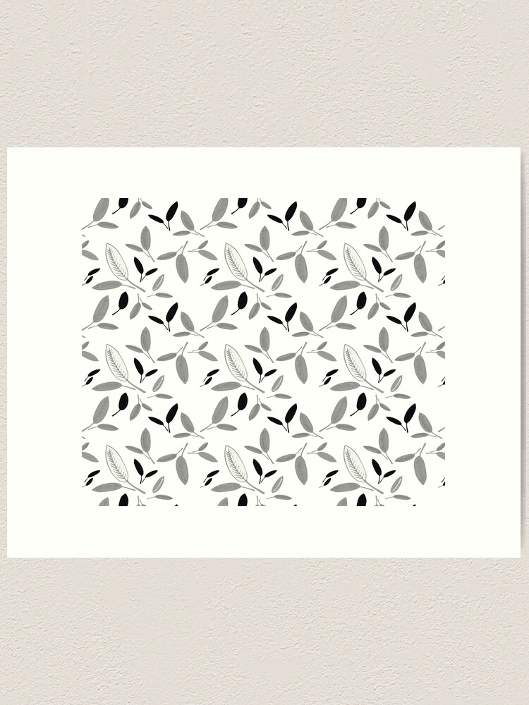 Alternate view of Shades of Leaf Art Print