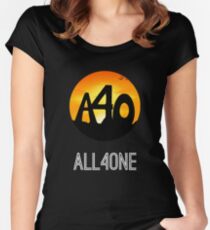 ALL4ONE LOGO Multi-Items Women's Fitted Scoop T-Shirt