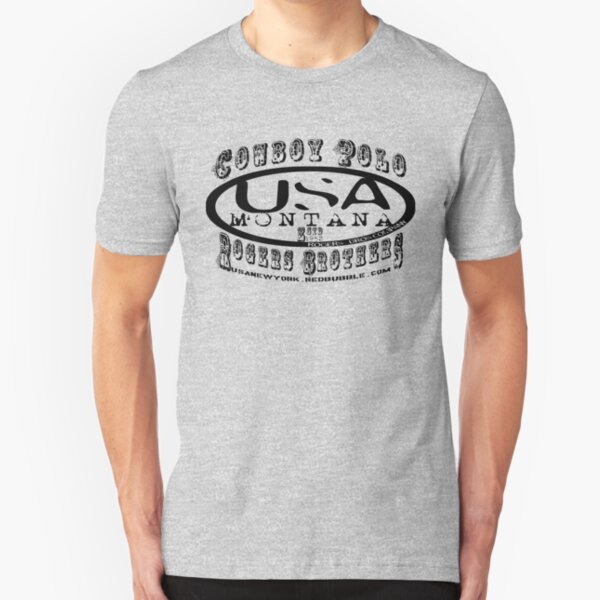 cowboy polo usa by rogers bros Slim Fit T-Shirt
