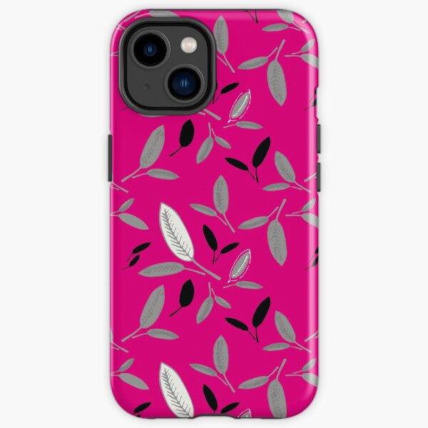 Fushcia Shades of Leaf iPhone Tough Case