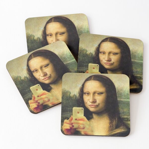 Item preview, But first let me take a selfie - Funny Mona Lisa selfie designed and sold by MindChirp.