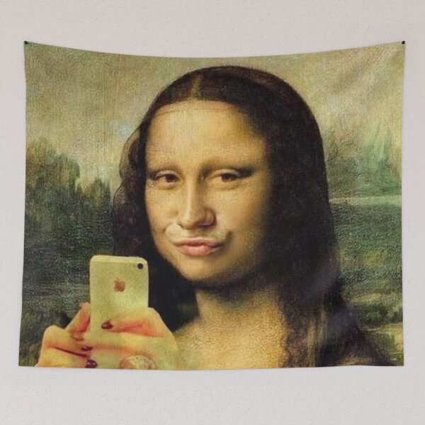 Item preview, But first let me take a selfie - Funny Mona Lisa selfie designed and sold by MindChirp.