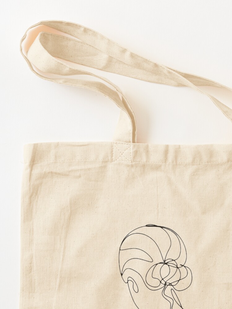Alternate view of One Line Art Woman Tote Bag