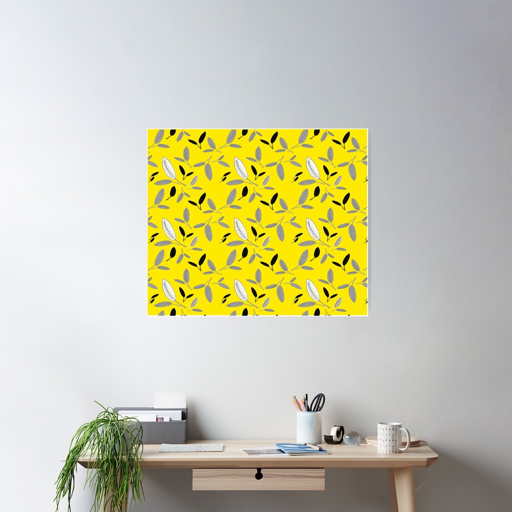 Yellow Shades of Leaf Poster