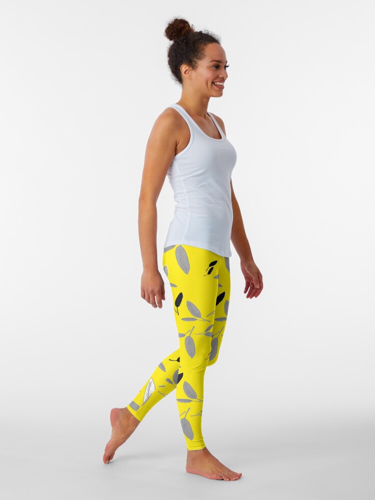 Alternate view of Yellow Shades of Leaf Leggings