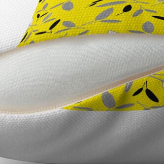 Alternate view of Yellow Shades of Leaf Floor Pillow
