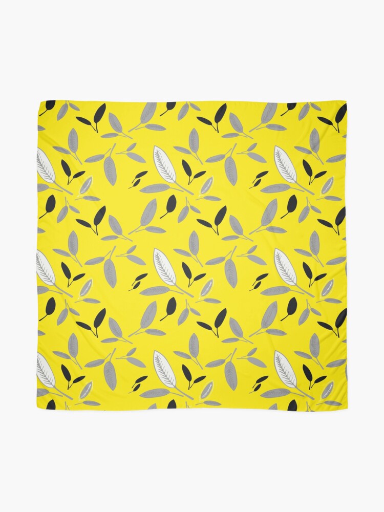 Alternate view of Yellow Shades of Leaf Scarf