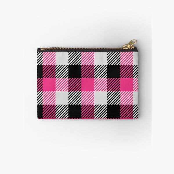 Item preview, Checkered Pattern - Plaid - Black, White and Pink designed and sold by lindskacy.