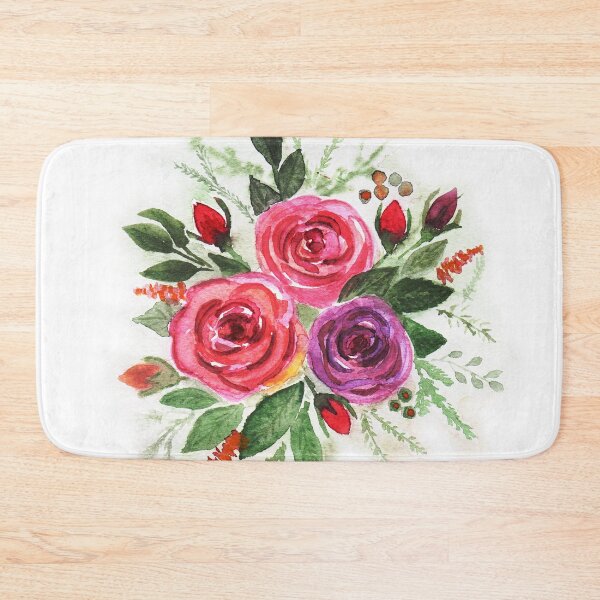 Item preview,  Watercolor floral pattern . Roses.  designed and sold by fuzzyfox.