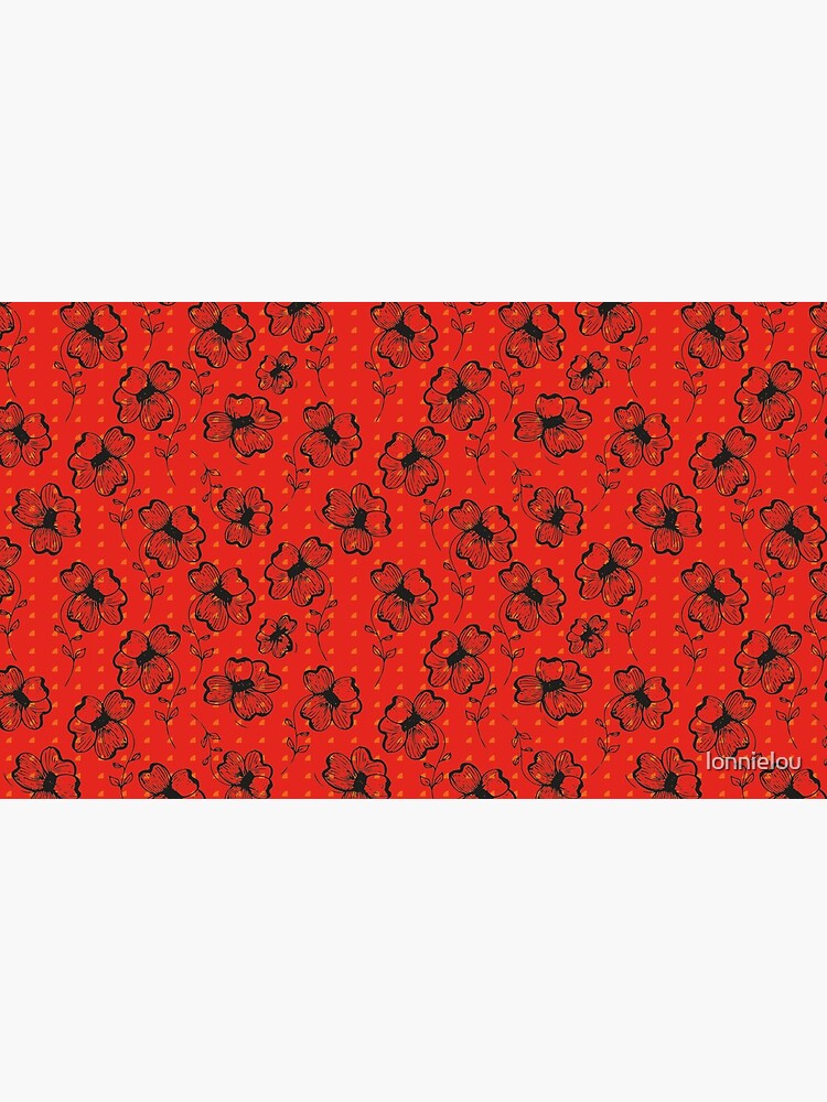 Mandarin Red with Exuberance fleck Pretty Pansy by lonnielou