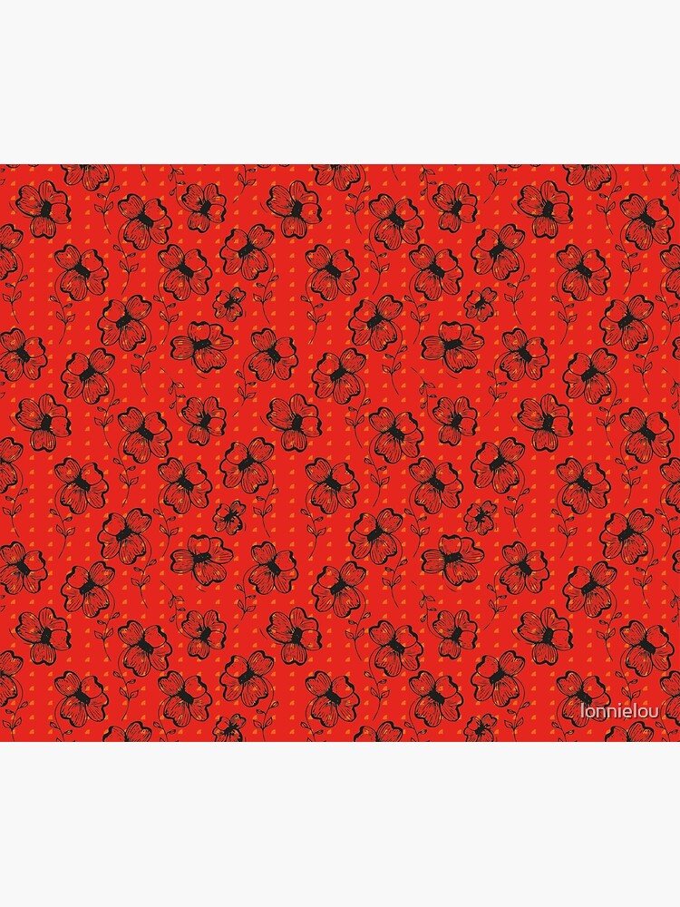 Mandarin Red with Exuberance fleck Pretty Pansy by lonnielou