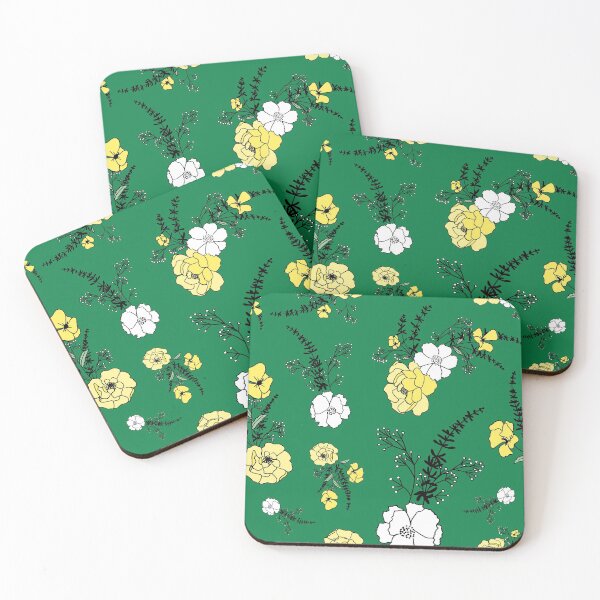Item preview, Eleanor Green & Yellow Floral designed and sold by FEM-creative.