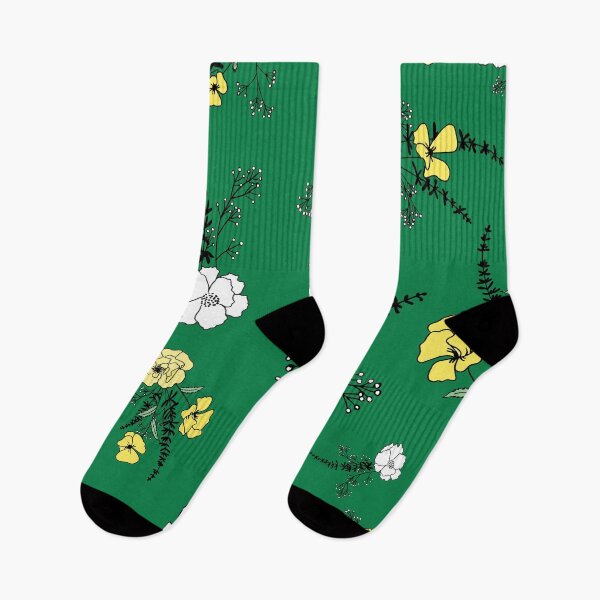 Item preview, Eleanor Green & Yellow Floral designed and sold by FEM-creative.