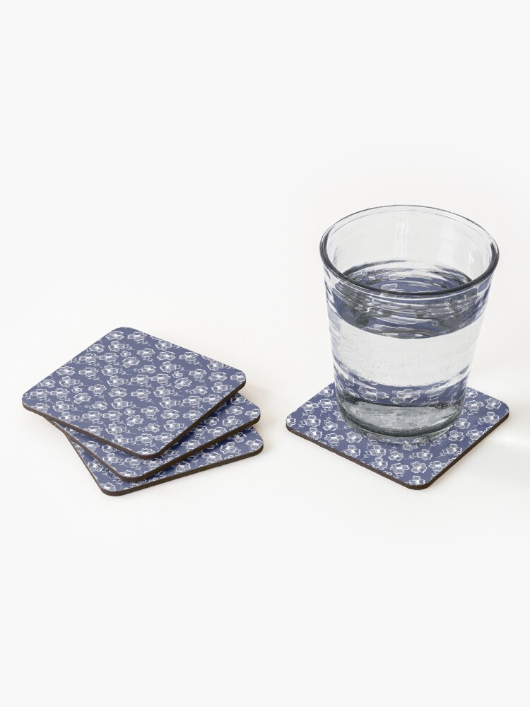 Alternate view of True Blue Pretty Pansy Coasters (Set of 4)