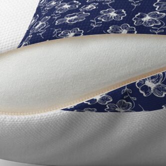 Alternate view of True Blue Pretty Pansy Throw Pillow