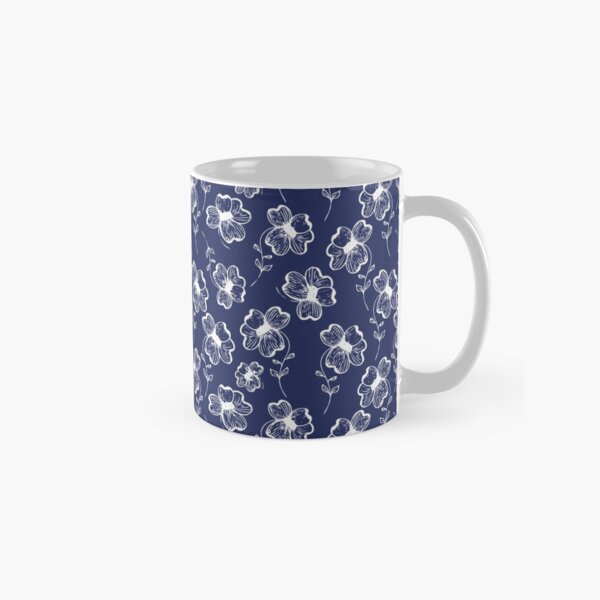 True Blue Pretty Pansy Classic Mug