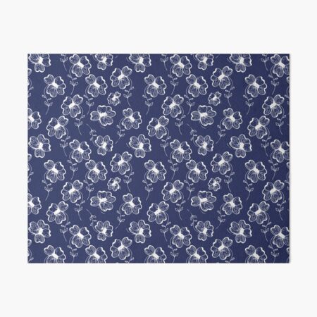 True Blue Pretty Pansy Art Board Print