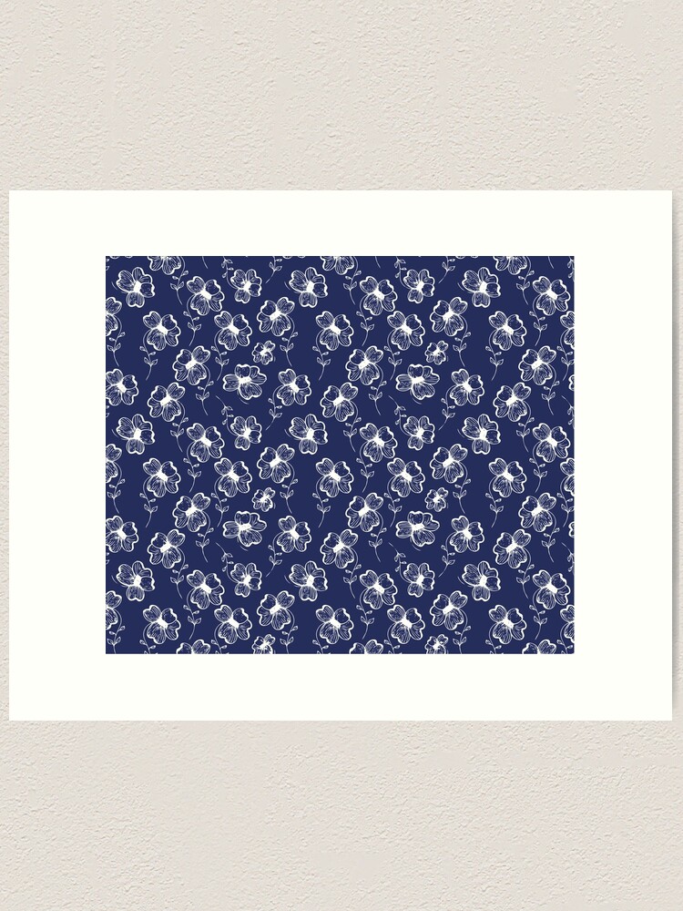 Alternate view of True Blue Pretty Pansy Art Print