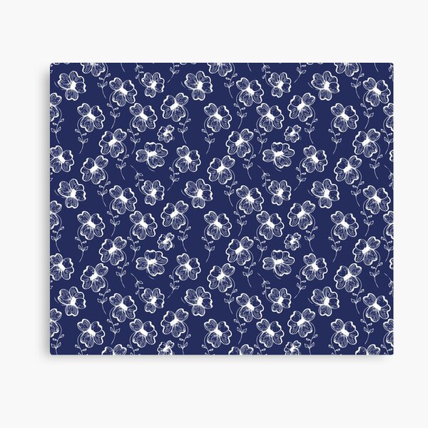 True Blue Pretty Pansy Canvas Print