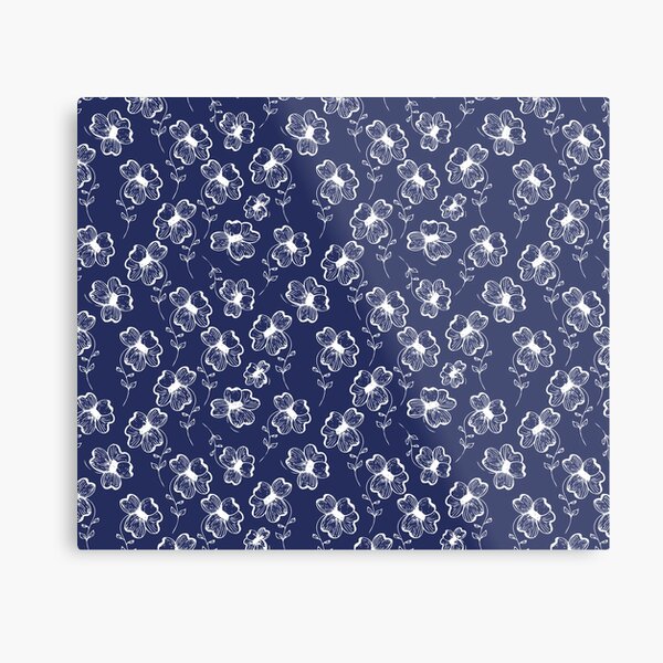 True Blue Pretty Pansy Metal Print