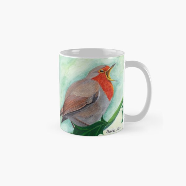 Singing Fat Red Robin Classic Mug