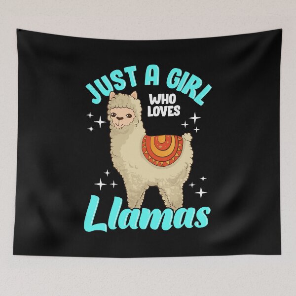 Item preview, Funny Just A Girl Who Loves Llamas Cute Llama designed and sold by perfectpresents.