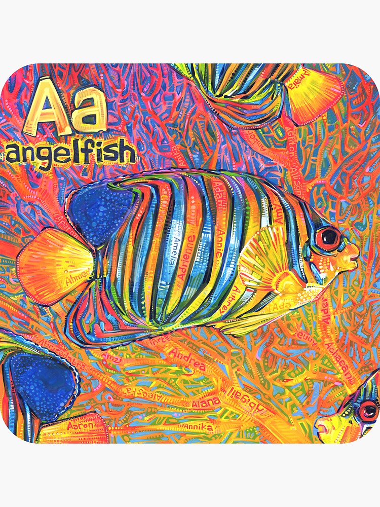 A Is for Angelfish - 2019 by gwennpaints