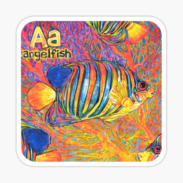 A Is for Angelfish - 2019 Sticker