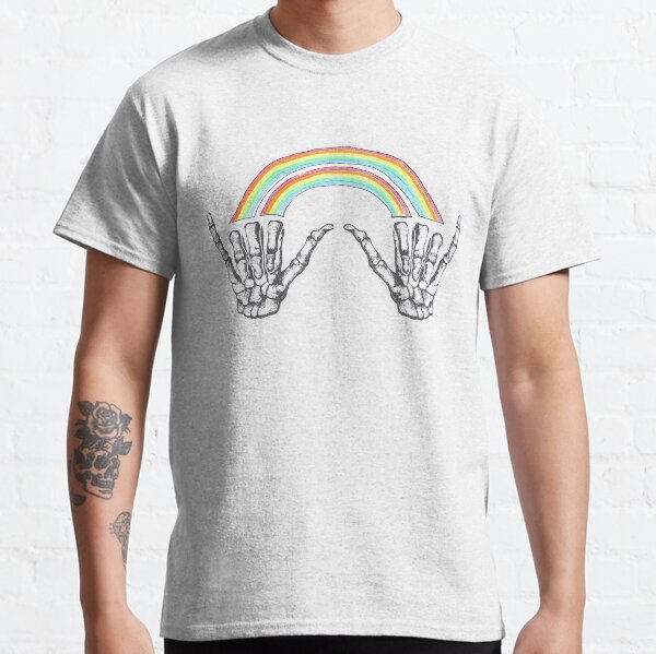 Louis Double Rainbow Hands Camiseta clásica