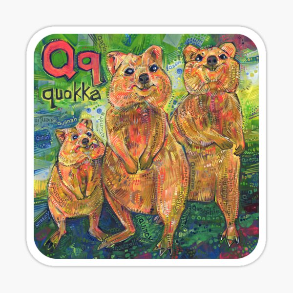 Q Is for Quokka - 2020 Sticker