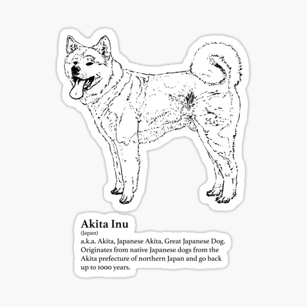 Akita Inu Sticker