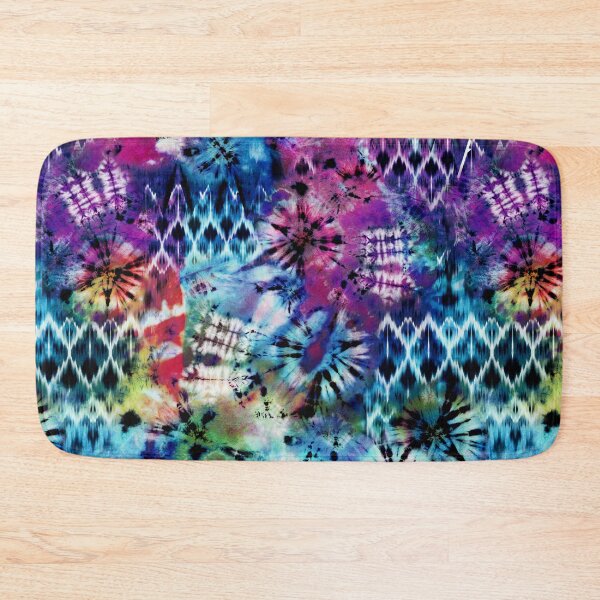 Artikelvorschau, Violett und Aqua Sommer Tie Dye Batik Wachs Tie Die Druck entworfen und verkauft von paperandfrill.