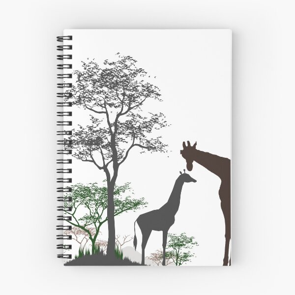 Artikelvorschau, Giraffe Liebevolle Giraffe, Giraffendesign, Natur, Tierwelt, Natur, Bäume entworfen und verkauft von Laurelbdesigns.