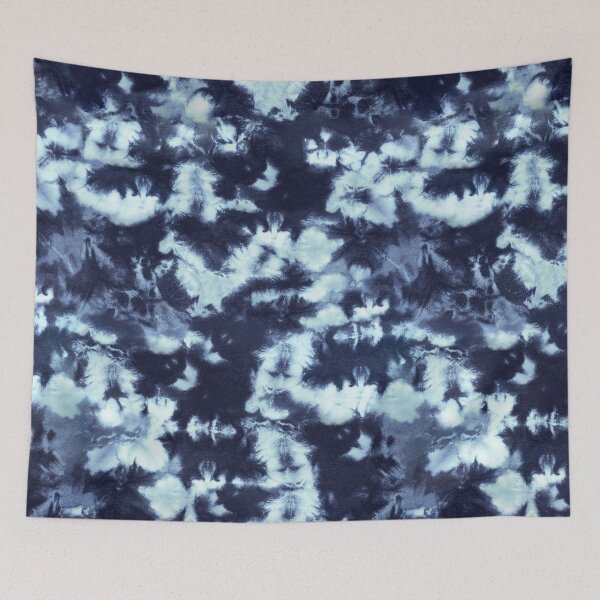 Artikelvorschau, Dunkelblauer Splotchey Tie Dye Batik Wachs Tie Die Print entworfen und verkauft von paperandfrill.