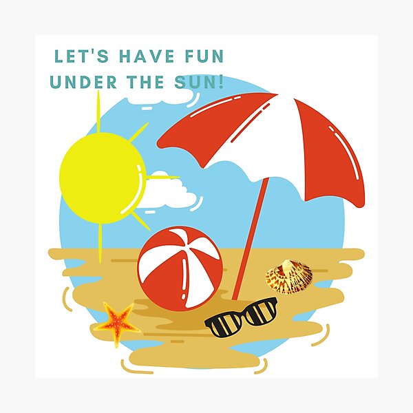 Item preview, Beach Life, Under The Sun, Sea, Sand, Water designed and sold by Laurelbdesigns.