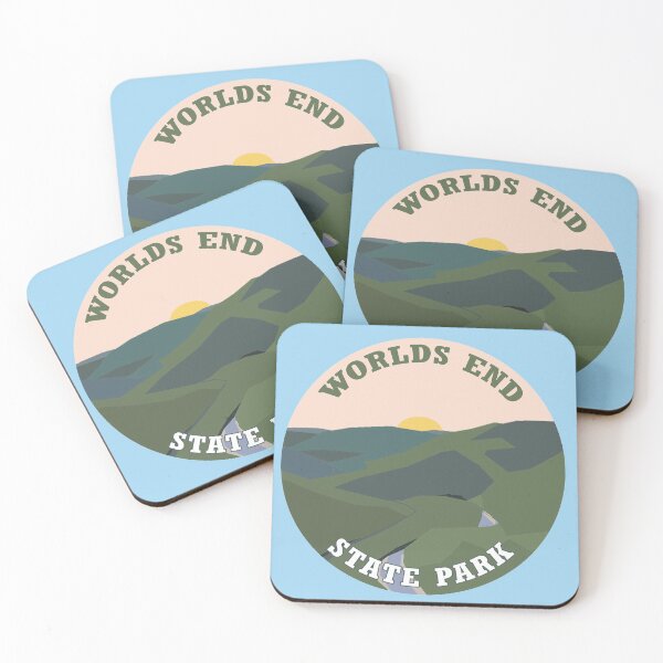 Item preview, Worlds End State Park Vista Round Sunset designed and sold by VanyaKar.