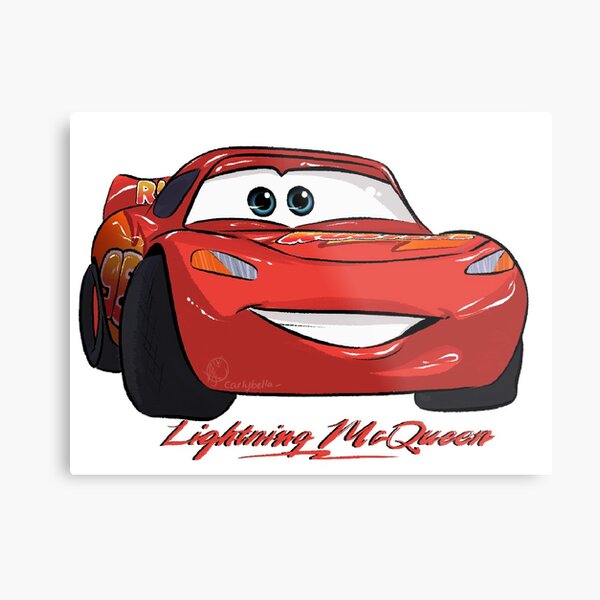 rayo mcqueen metalico