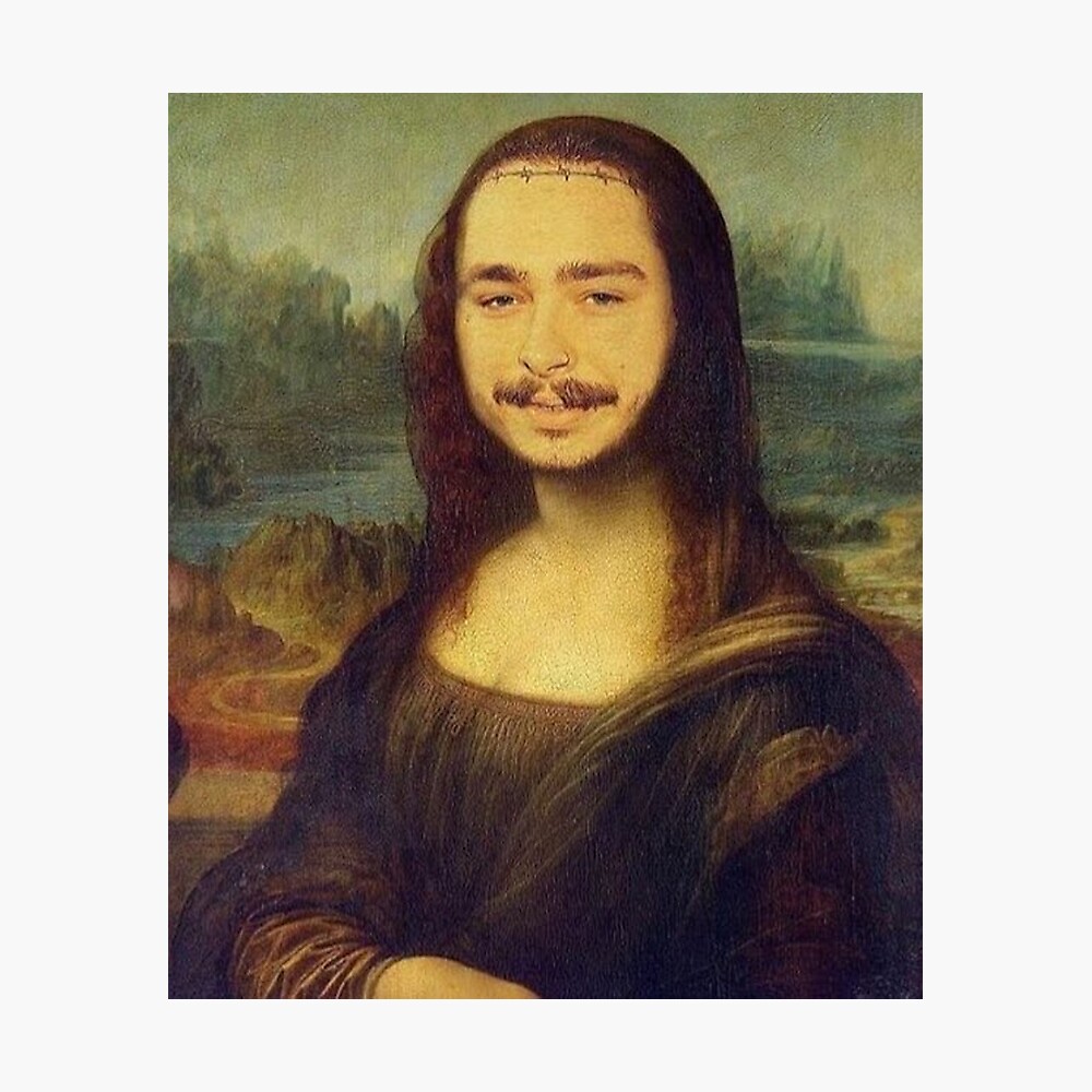 post malone as mona lisa