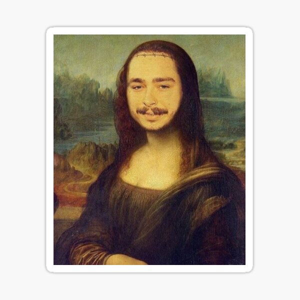 Item preview, Post Malonalisa - Funny Mona Lisa mash up designed and sold by MindChirp.
