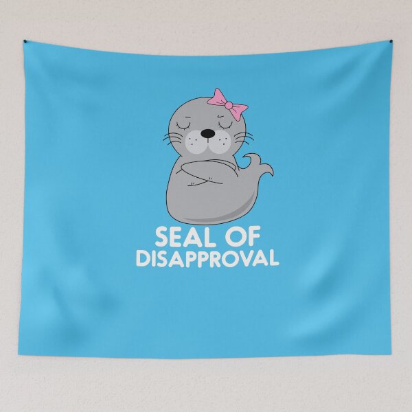 Item preview, Seal Of Disapproval Woman Funny Sarcastic Pun designed and sold by d247.