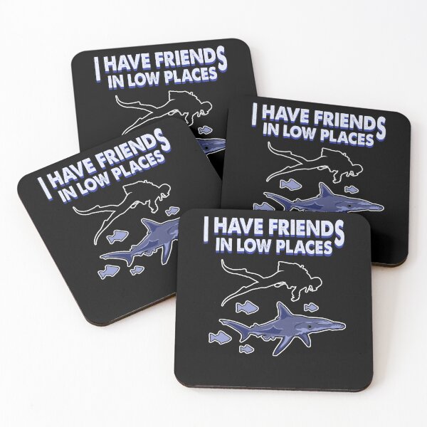 Item preview, i have friends diving in low places black designed and sold by redshirtz.