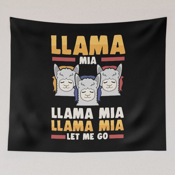 Item preview, llama mia llama alpaca wool pet andean animal designed and sold by redshirtz.