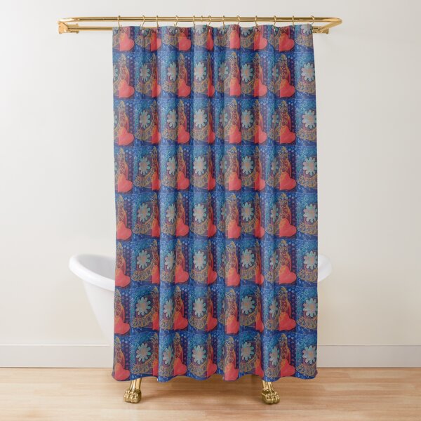 Red Heart Shower Curtain
