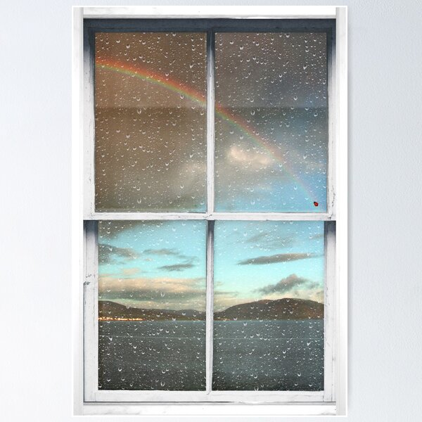 Item preview, Window Art 2 - Scottish Hills and rainbow designed and sold by mmurrayart.