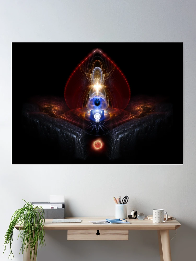 The Majesty Of Ooleion Fractal Art Composition by Xzendor7 Wall Decor Poster Art Print