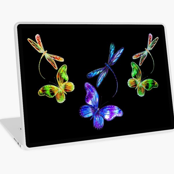 Dragonflies and Butterflies Laptop Skin